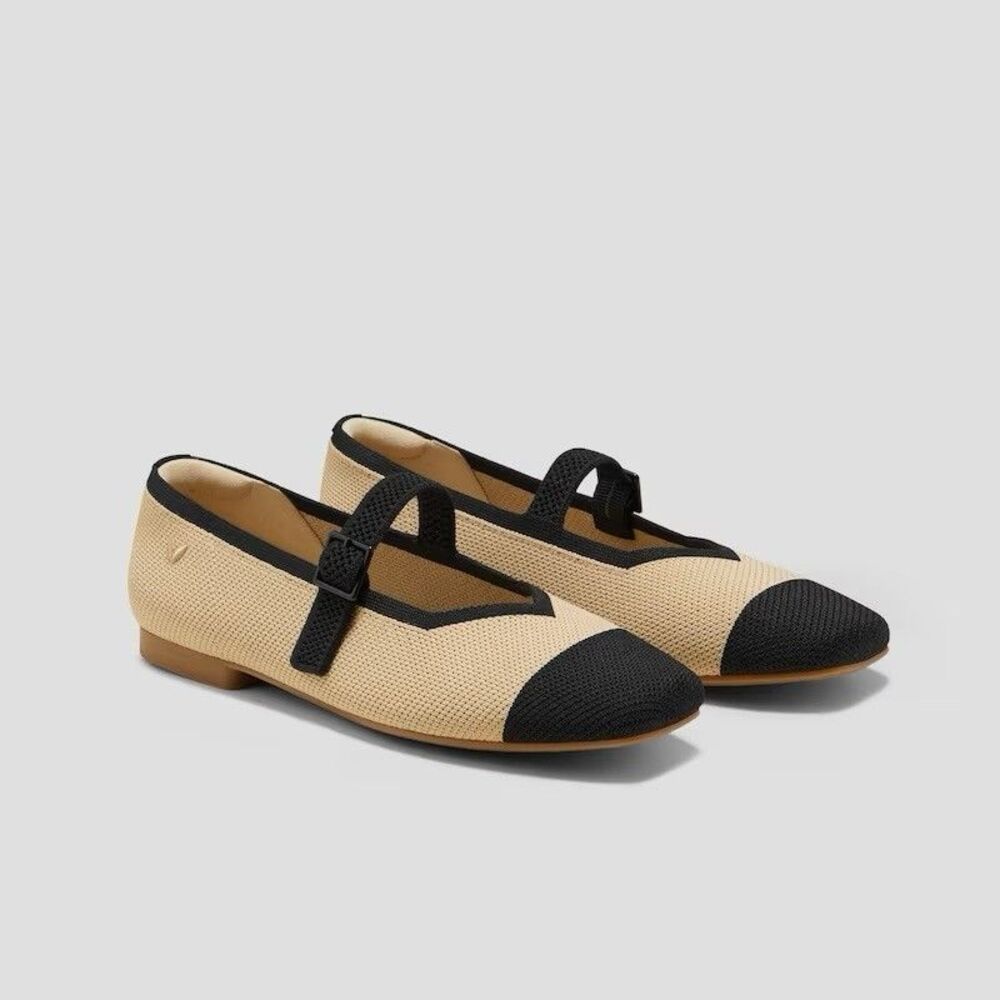 Elegant Black and Tan Flats